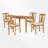 5-Piece Rectangular Dining Table Set With 4 Upholstered Chairs-45775791