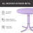 Alanna Round Metal Outdoor Side Table , 22'' in. W 22'' in. D-885179550