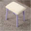 Ensemble de coiffeuse et tabouret contemporain en bois avec 2 tiroirs-1414989090