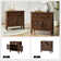 Dyals Traditional 27"Tall Nightstand Design Rattan Cabinet Doors  with Built-in Power Outlet and Adjustable Shelf (Set of 2)