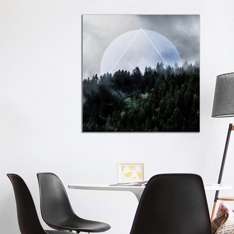 Foggy Woods III by Mareike Böhmer - Wrapped Canvas Gallery-Wrapped Canvas Giclée, 93.98 cm H x 93.98 cm W x 3.175 cm D