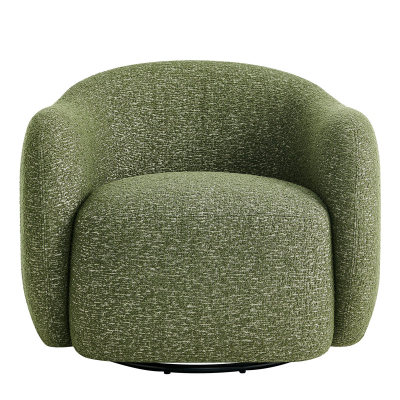 Fauteuil d'appoint pivotant Raylene, Olive