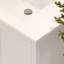 Meuble-lavabo double autoportant 72 po avec plateau en quartz blanc Rooh-92872003