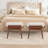 classic and minimalist Fabric Upholstered Entryway Bench with Wood Frame & End of Bed Bench for Bedroom Living Room-33482696-32883392