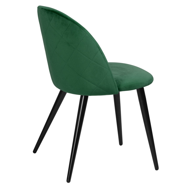 Dungorbery Upholstered Dining Chair, Dark Green