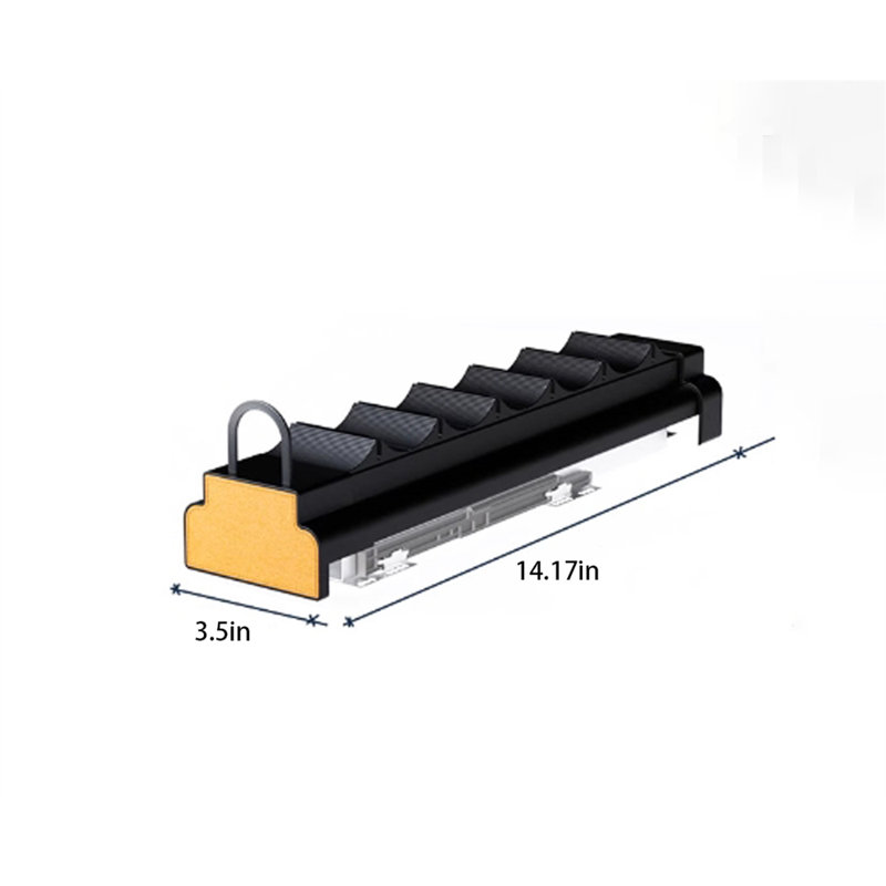 Support à pantalons latéral à une rangée Sideglide, H 3,5 po x l 14,17 po x P 14,17 po