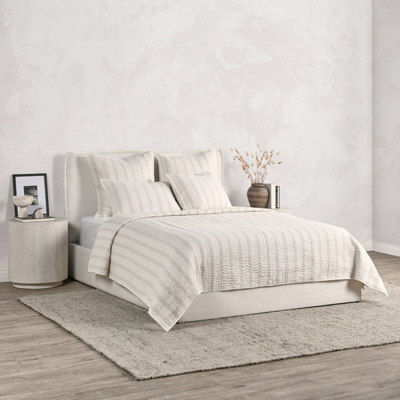 Abraham Striped Cotton Pillow Sham, Queen
