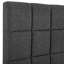 Lit plateforme tapissier Grey Squares-804530539