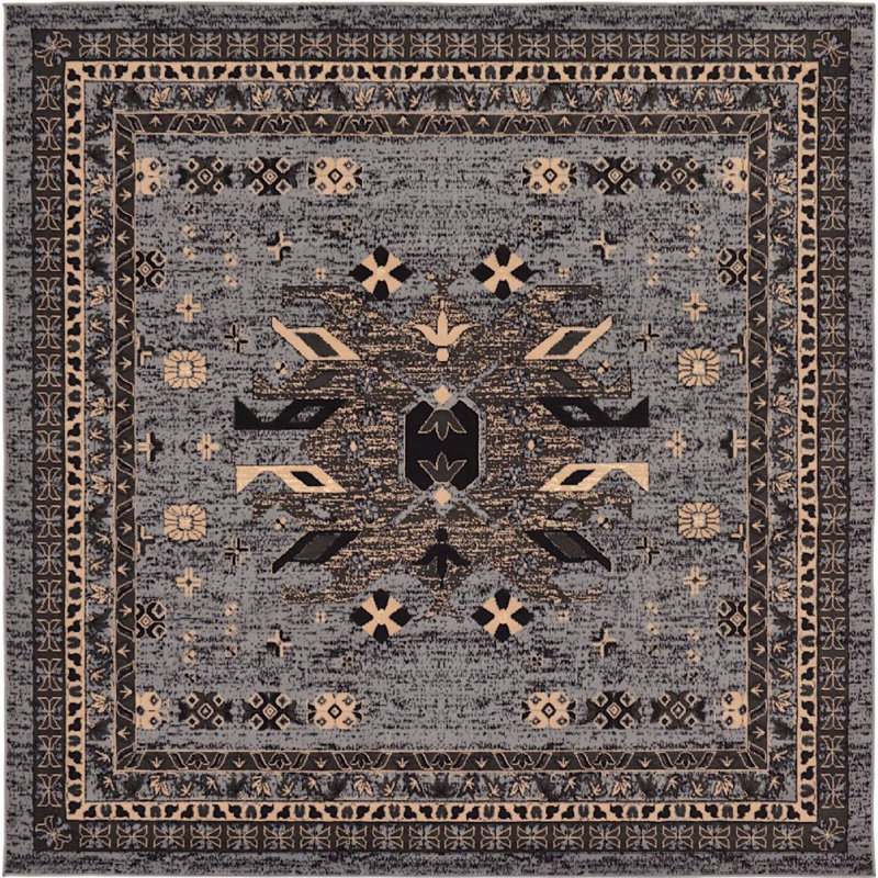Adonnis Southwestern Indoor Rug, Square 8'
