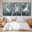 «Simple Egret I», ensemble de 3 toiles encadrées-97706360-97706355