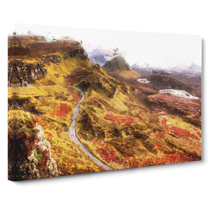 Mountain View in Scotland - Wrapped Canvas, 35cm H x 50cm W x 3cm D