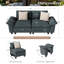 2 Seater Chenille Sofa & Chaise-1559026822