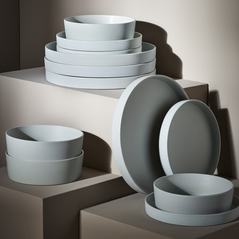 Service de vaisselle Stone By Mercer Project MODAN - Service pour 4, Bleu / gris