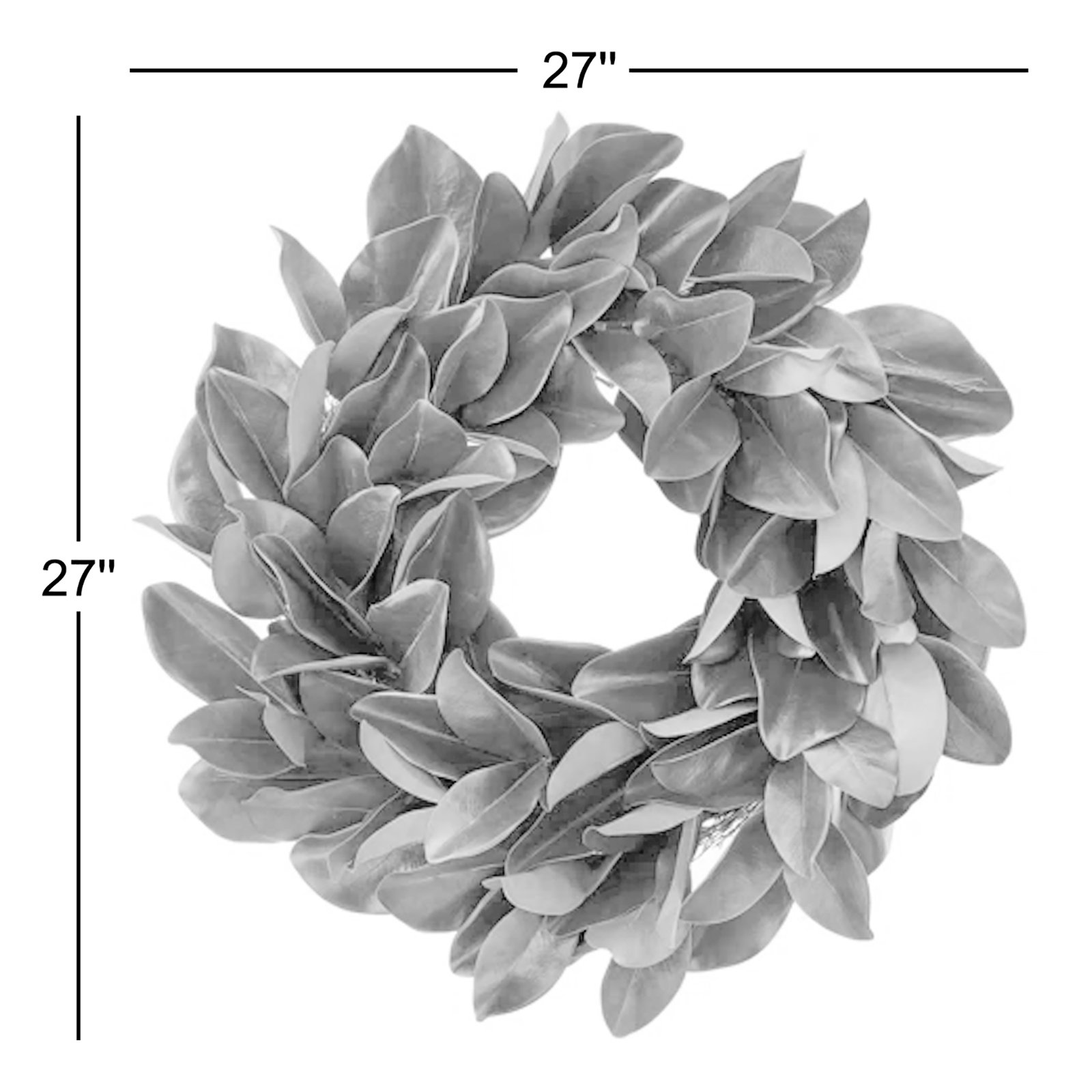 27'' Faux Magnolia Wreath