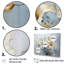 Ensemble de décorations murales beige et or Pure Lily Beauty Whispers - Lilies-107747618