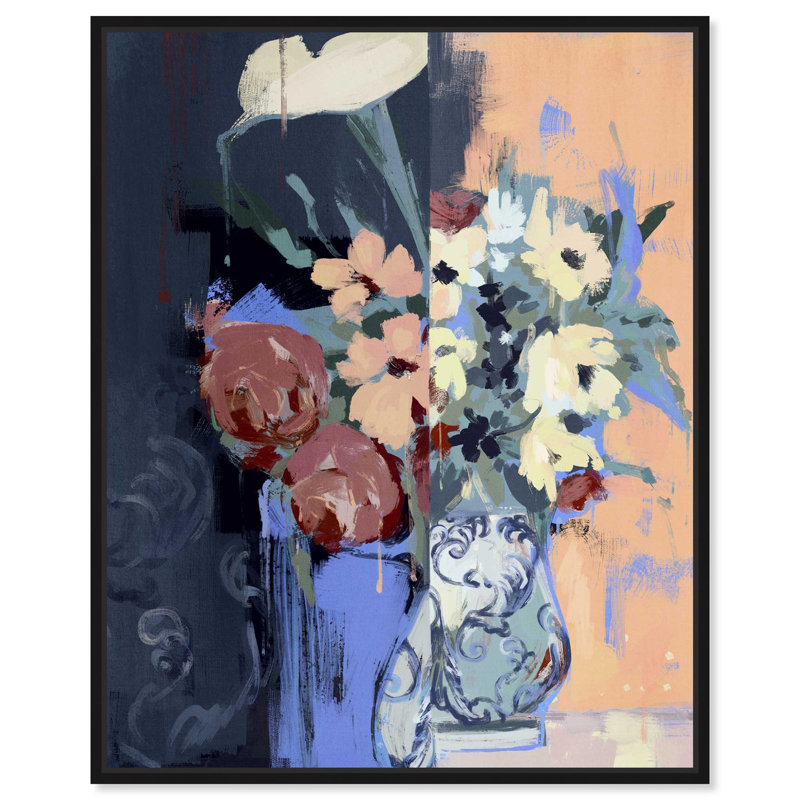 «Fading Arrangement Floral Decor», impression sur toile par Notoriart, Structure noire, H 16 po x l 20 po