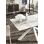 Chelles 90 cm Extendable Rectangular Glass Top Dining Table-17741552