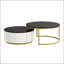 Table basse gigogne ronde moderne avec un design cannelé et un tiroir en noir et or, parfait pour les espaces de vie élégants et flexibles-1321451987-1321451984