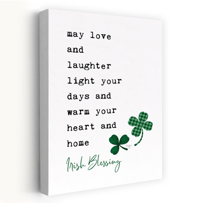 «Irish Blessing», art contemporain de l'architecture, H 36 po x l 24 po