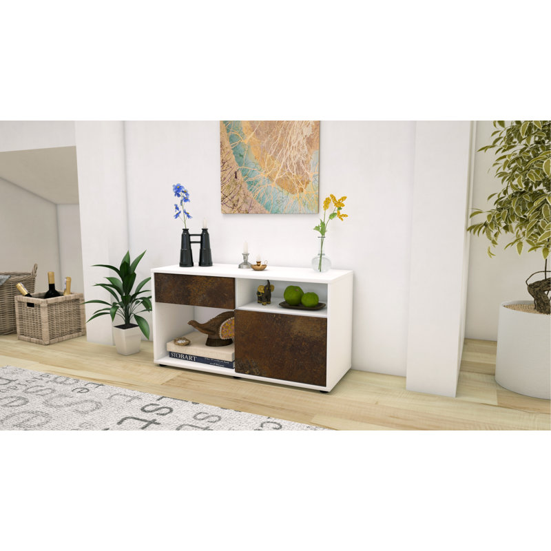Stephan 92cm W 1 - Drawer Chest of Drawers, Rust / Matte White