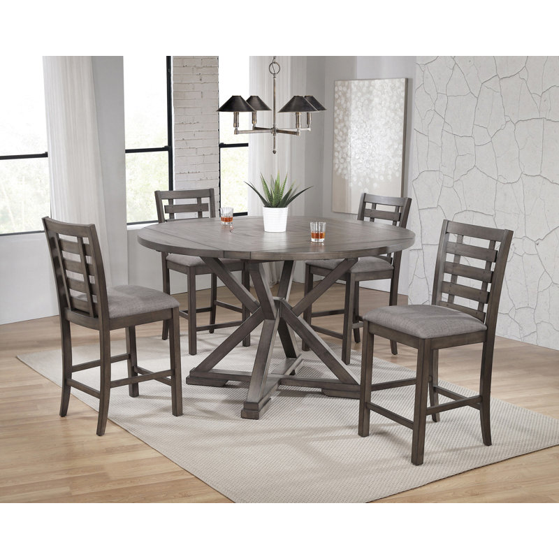 Dowdey Extendable Solid Wood Base Dining Table