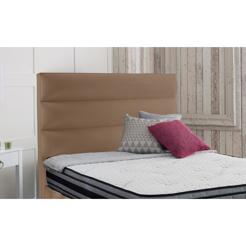 Ashlene Upholstered Headboard, Mink, Small Double (4')