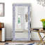 Glass Full Length Mirror  Flat Large Floor Mirror  Silver Wall Mirror 85x180cm  Free Standing