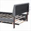 Panneau de particules grand format Lit plateforme tapissier MDF Teddy