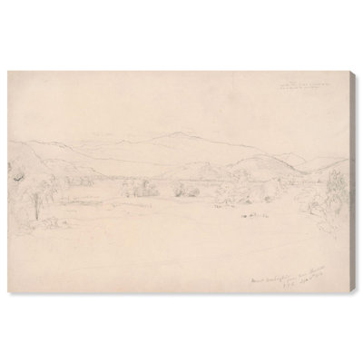 Study for View of Mt. Washington, 1852 Canvas Vintage Landscapes by Art Remedy