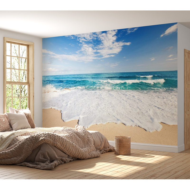 Murale Geoffrey au bord de la mer, L 38 po x L 27 po