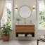 Meuble-lavabo flottant mural avec lavabo et tiroirs en céramique-128923681