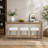 Frosted Glass Console Table With 3 Stools