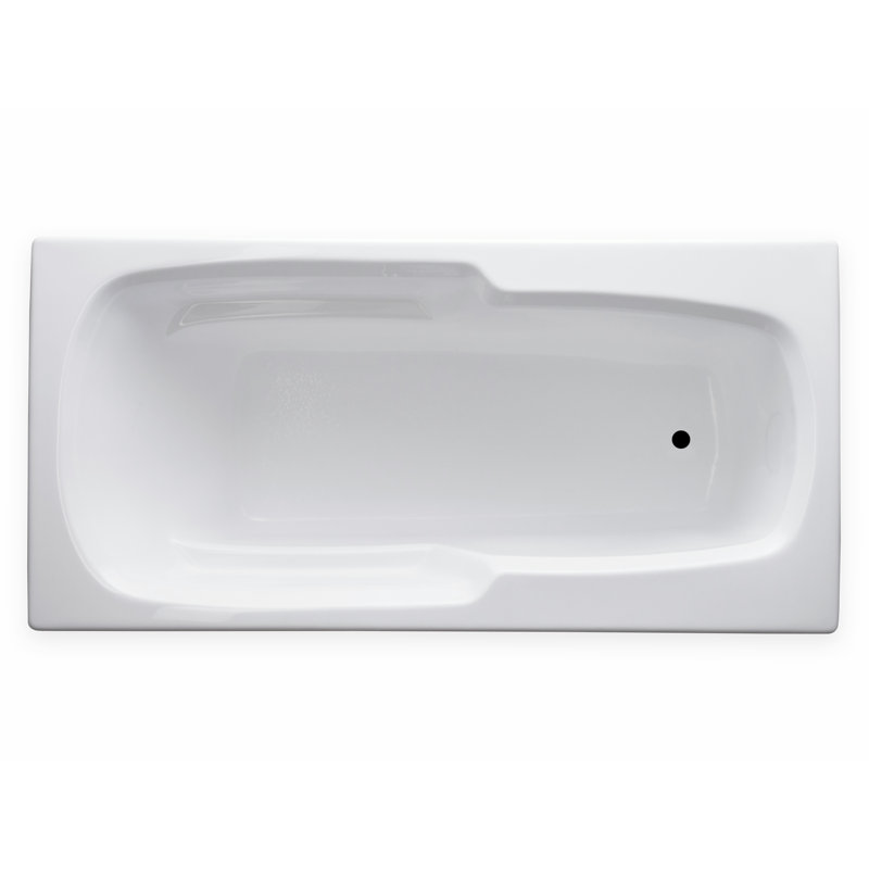 65'' x 32'' Drop-In Soaking Acrylic Bathtub, Right