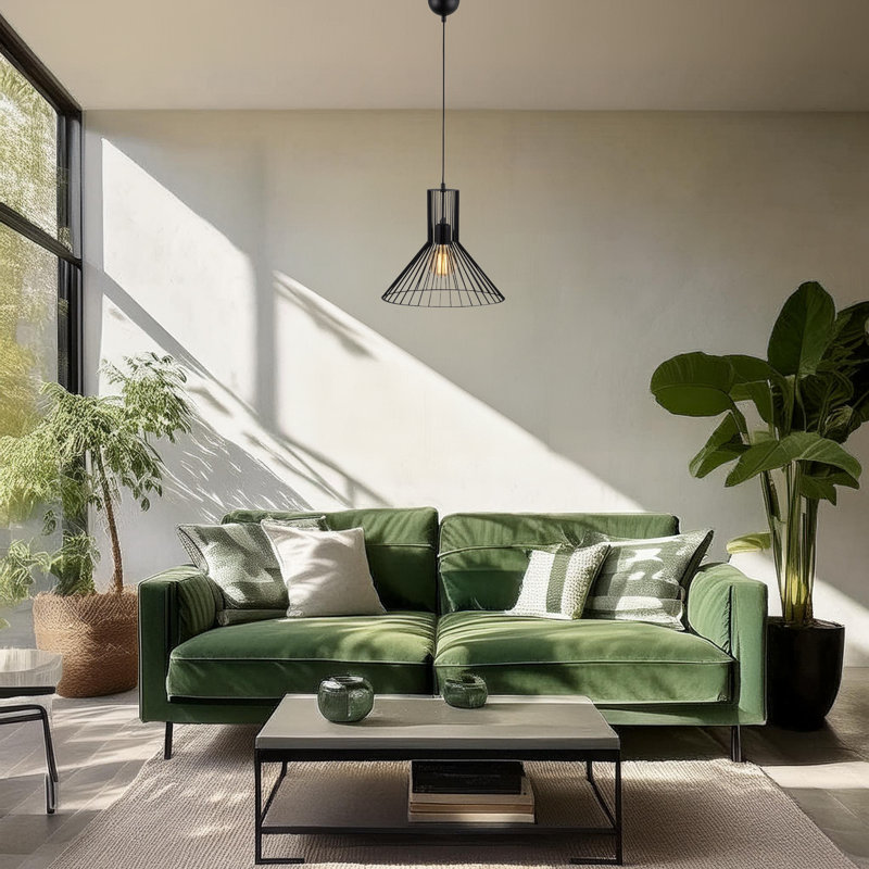 Luminaire suspendu conique à 1 lumière Akram