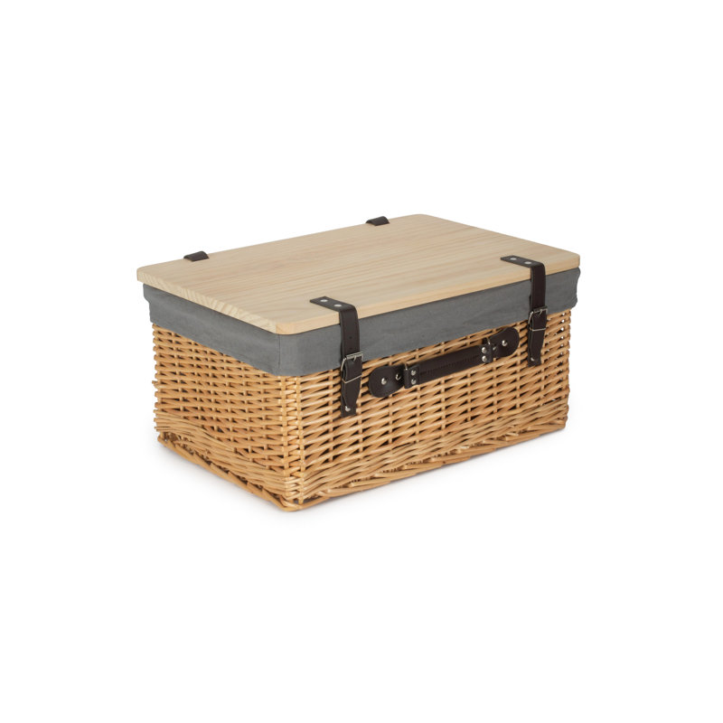 Wicker Gift or Storage Hamper with Lining