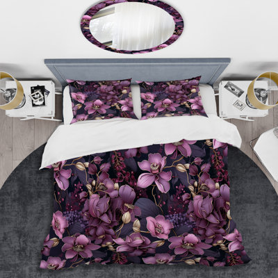 Ensemble de housse de couette Mystic Orchids Moody