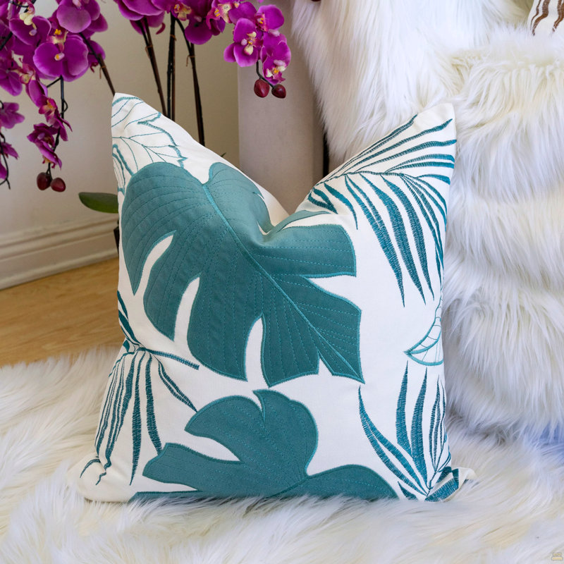 Coussin décoratif Autumn Vibes, Simple, Bleu