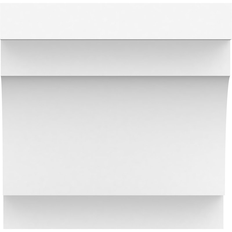6"W x 6"H x 30"L Standard Mediterranean Architectural Grade PVC Rafter Tail, 6"H x 6"W x 30"D