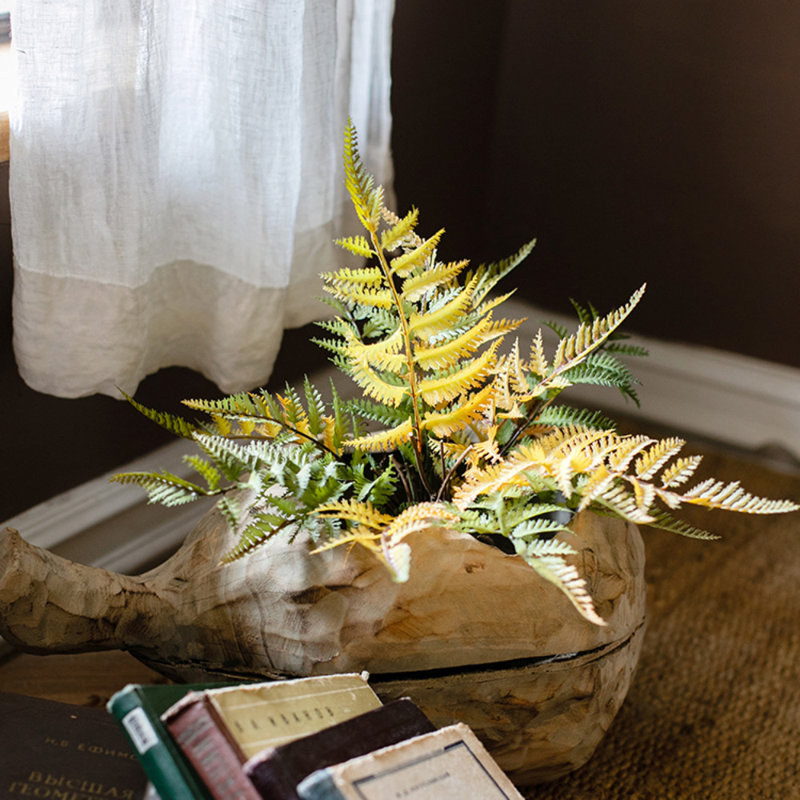 Autumn Fern Arrangement, 14.9" H x 6.2" W x 6.2" D