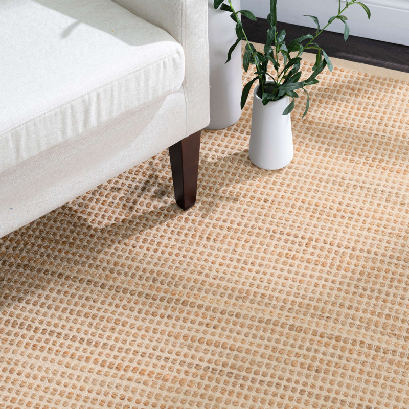 Natural Handwoven Jute 6' x 9' Flatweave Rug
