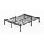 35.5CM H Black Metal Bed Frame with Roman Style Legs-1391011334