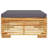 Wood Patio Sectional Set with Cushions-1410840331