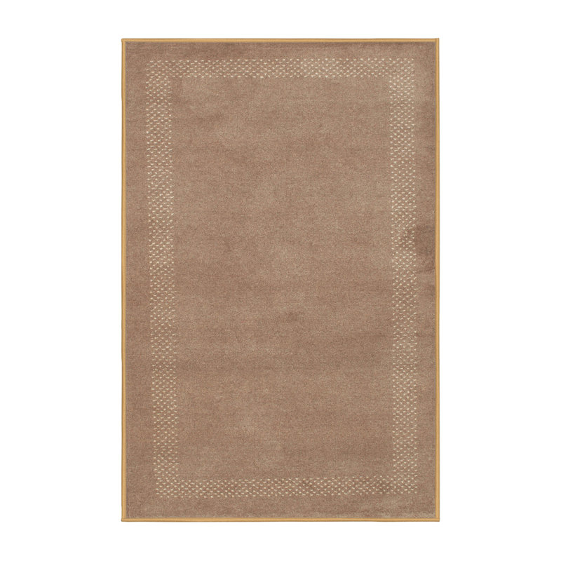 Tapis brun contemporain, Rectangle 7 pi x 10 pi