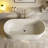 63"×29"  Freestanding Deep Soaking Tub Solid Surface Stone Resin Bathtub