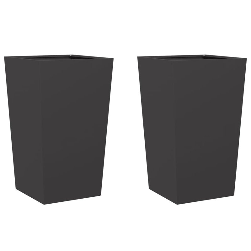 Raice Planter Box, Black, 75cm H x 45cm W x 45cm D