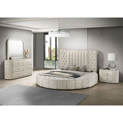 Ensemble de chambre avec très grand lit 4 pièces Sonya