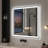 Dokes Black Framed  LED  Bathroom Vanity Mirror passed ETL-635964525