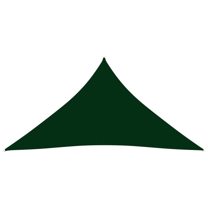 Androscogin Triangular Shade Sail, 5m x 6m x 6m, Dark Green
