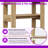 5-Tier Arched Bookshelf, Wood Look Bookcase Display Shelf