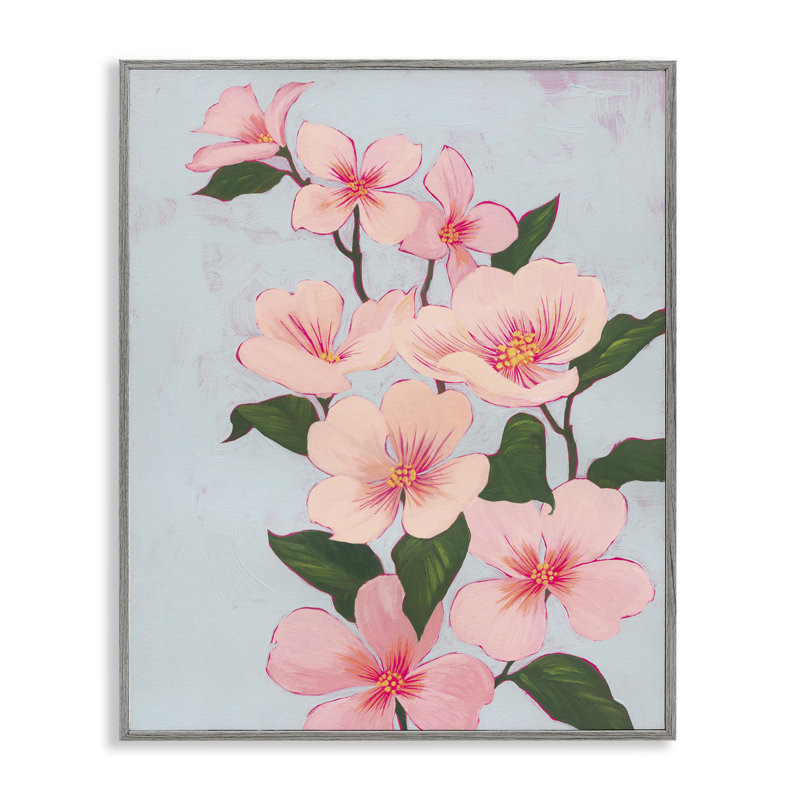 Fleurs de cerisier vignes par Grace Popp bg-055, Estampe numérique Farmhouse, H 30 po x l 24 po